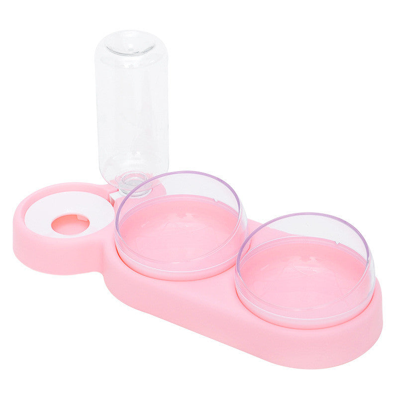 Ciotola 2-in-1 per cani e gatti con serbatoio acqua da 500 ml